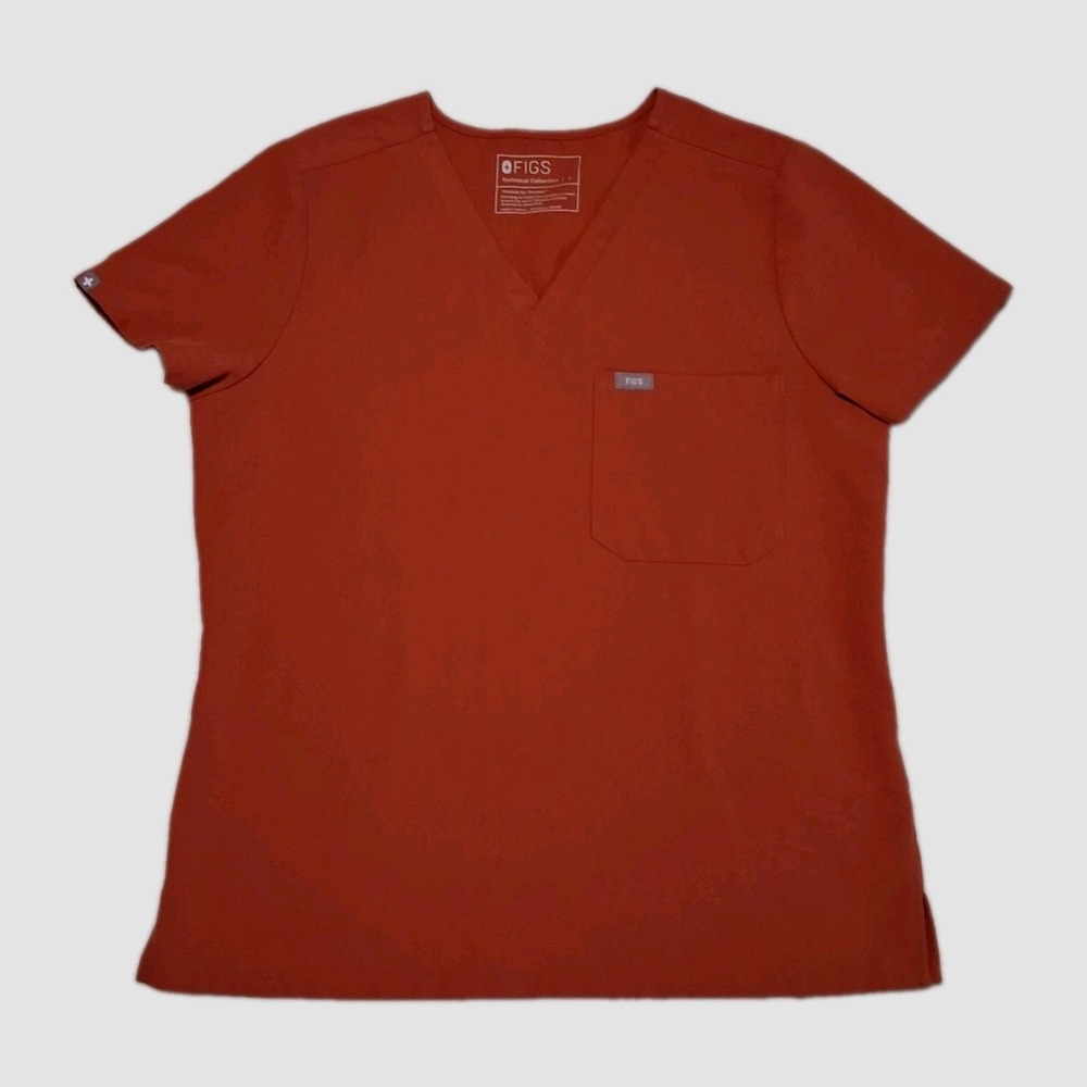 FIGS Catarina Scrub Top Size Large PO# 2829 Rust